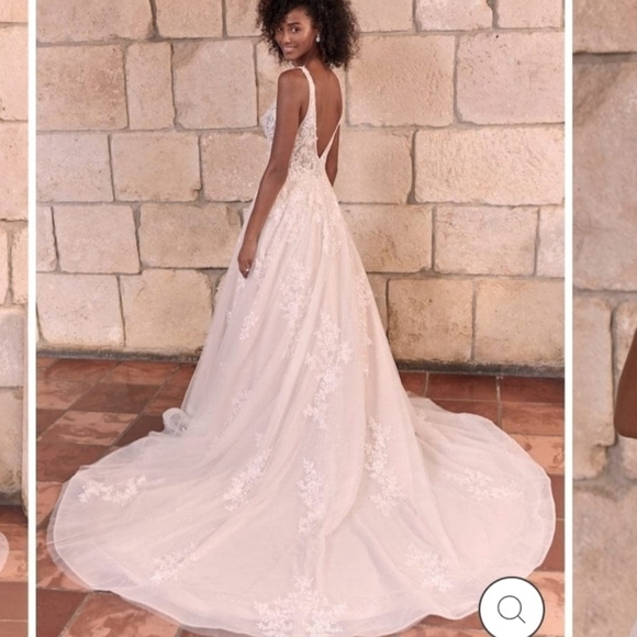 Maggie Sottero Leticia Lynette size 6 Wedding Dress Princess Style - Picture 2 of 12